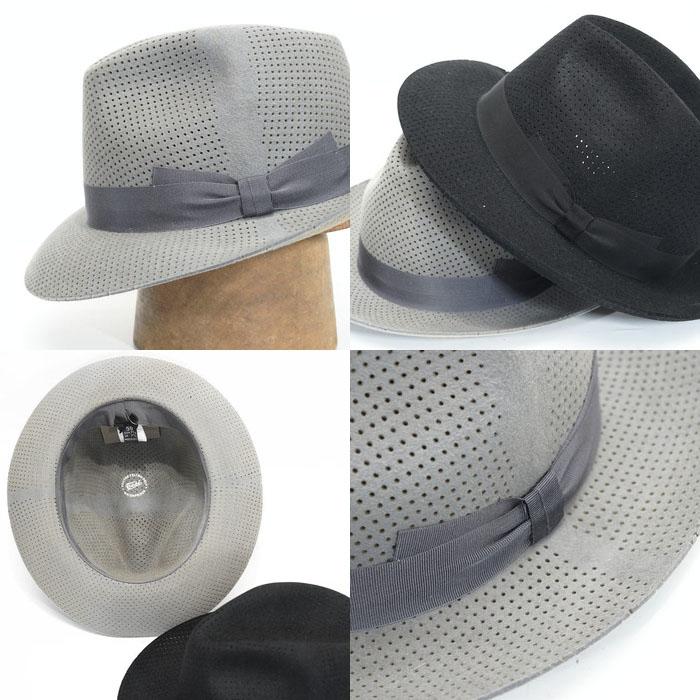 tesi（テシ） イタリア製 ラビット ファーフェルト つば広ハット