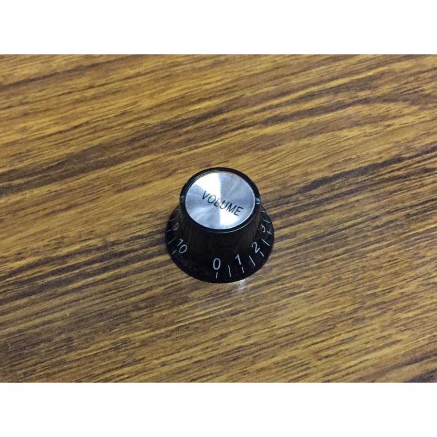 Gibson Style Bell Knob Volume Black ボリュームノブ ブラック ミリ規格