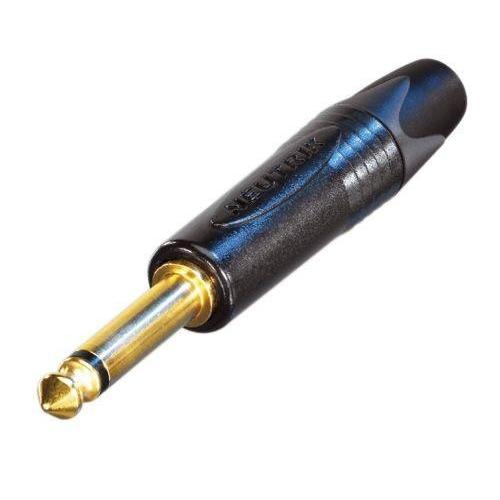 NEUTRIK NP2X-B 1/4モノフォン ストレートプラグ ブラック/金メッキ