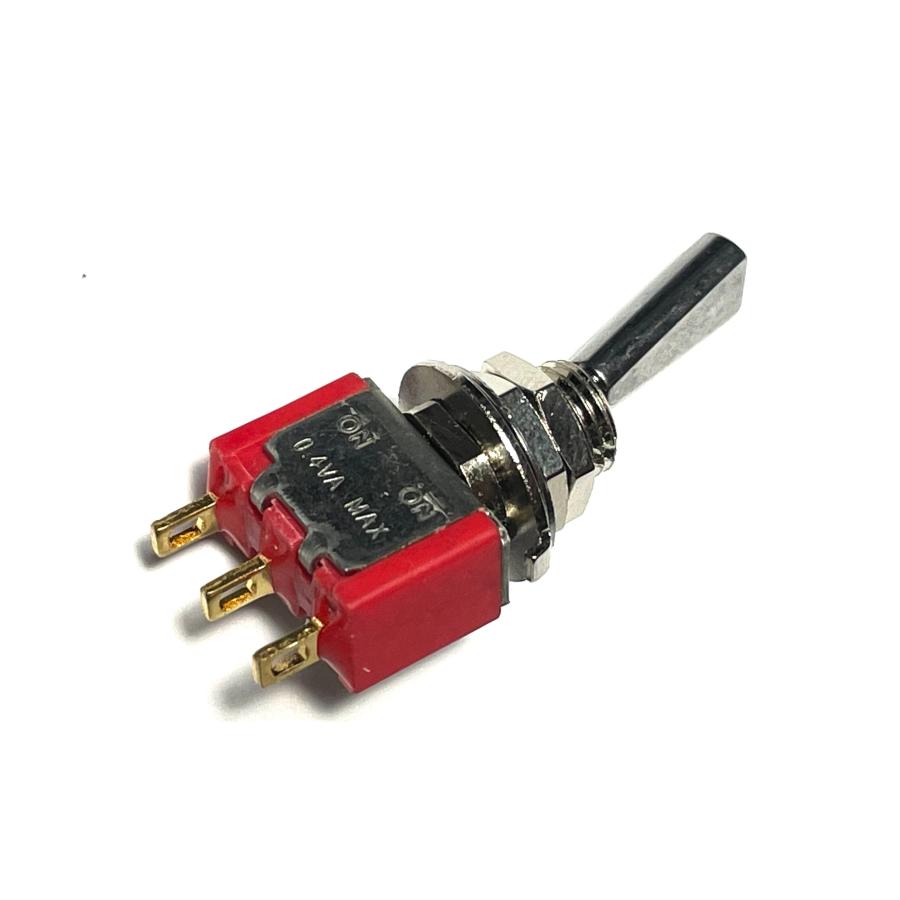 ON-ON SPDT ミニトグルスイッチ フラットレバー 金メッキ端子 : Repair