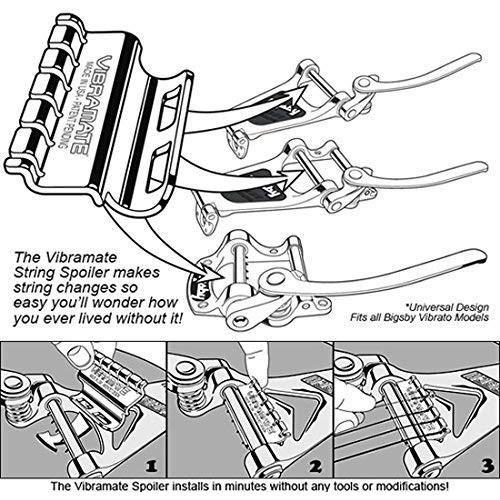 【並行輸入品】Vibramate SR-1G String Spoiler ストリングスポイラー Accessory For Bigsby Gold_1