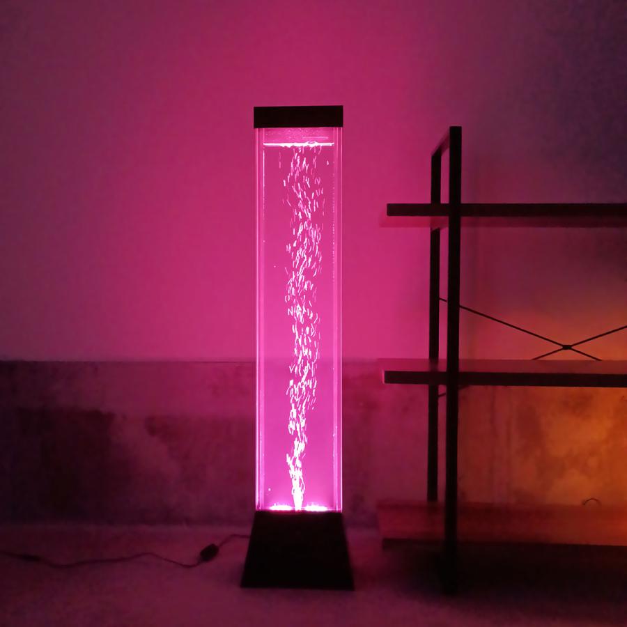 大迫力！おしゃれ！ ウォーター LED ポール ライト アクア バブル 泡