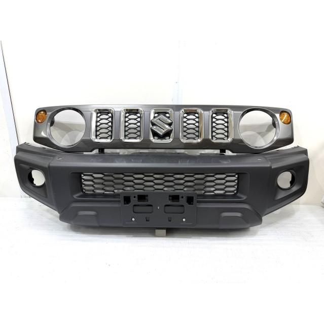 ★値下げ★ジムニーノマド JC74W　純正フロントバンパー ジムニー 3BA-JC74W フロントバンパー ノマド 黒無塗装 71711-73T (V3