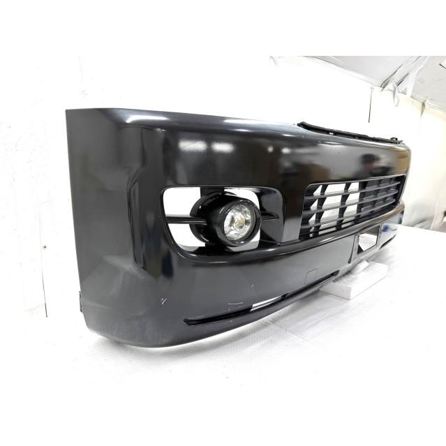 ハイエース 3BF-TRH200V フロントバンパー 1/2型標準 黒メタリック