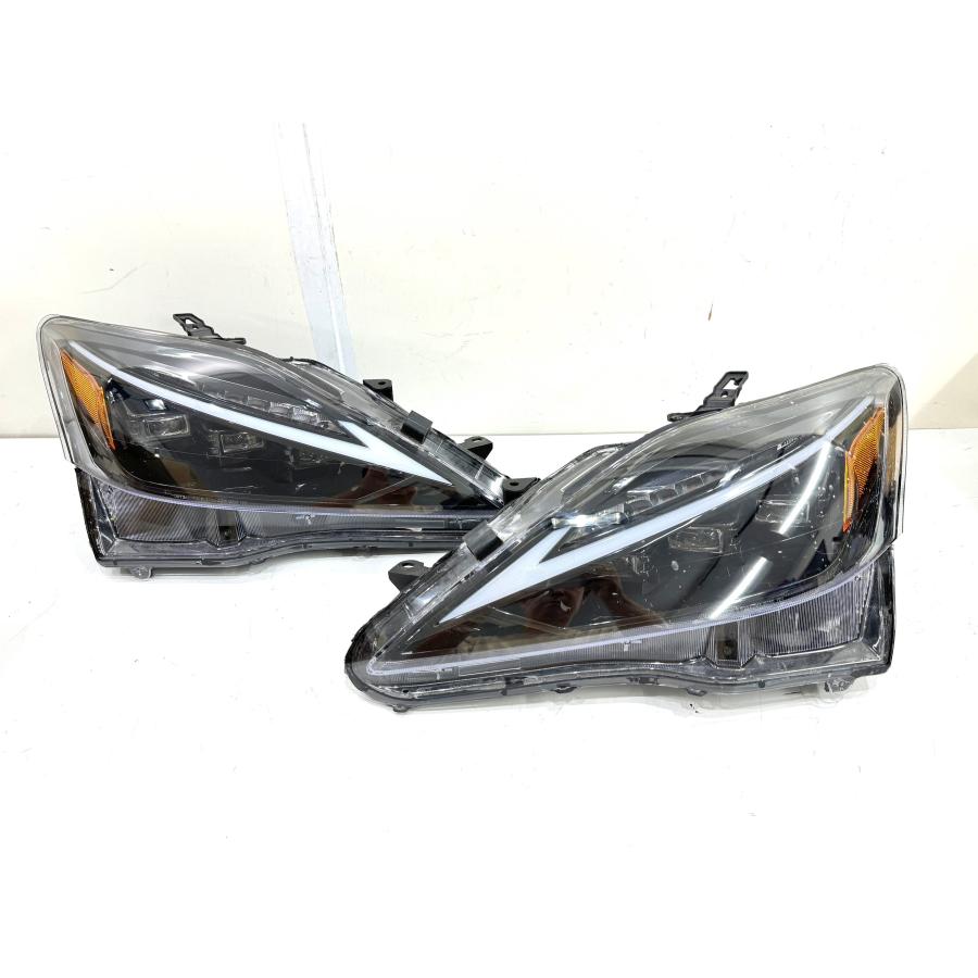 社外】レクサスIS GSE20 3眼LEDヘッドライト左右セット （96A-54