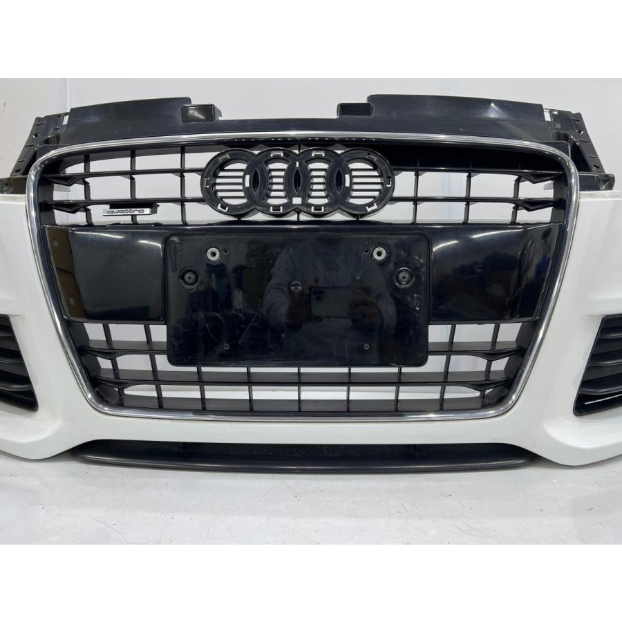 アウディTT 8J S-Line 純正フロントバンパー 白ソリッド 8J0807437D