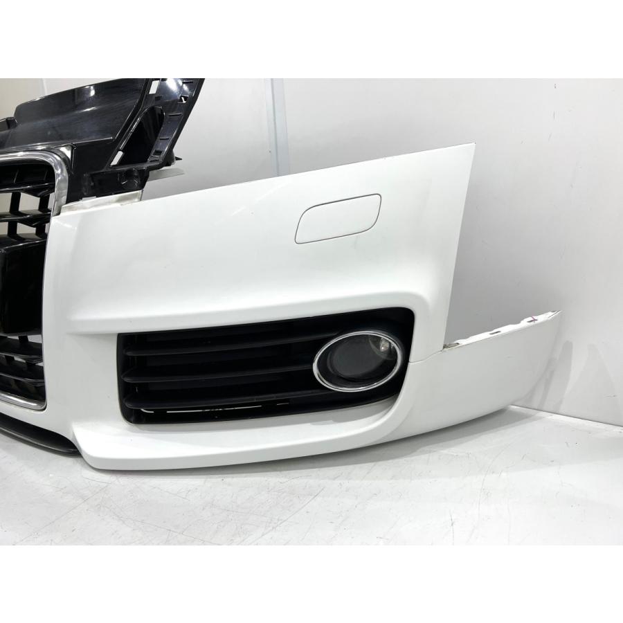 アウディTT 8J S-Line 純正フロントバンパー 白ソリッド 8J0807437D