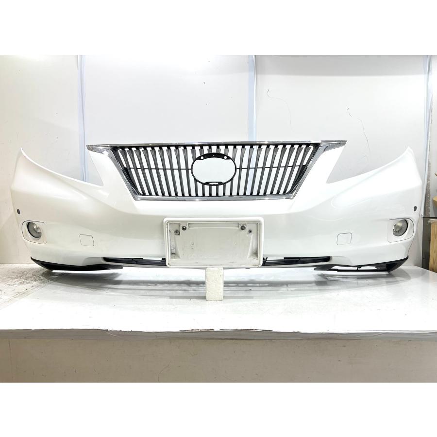 レクサスRX AGL10/GGL10 前期 純正フロントバンパー パール077 52119