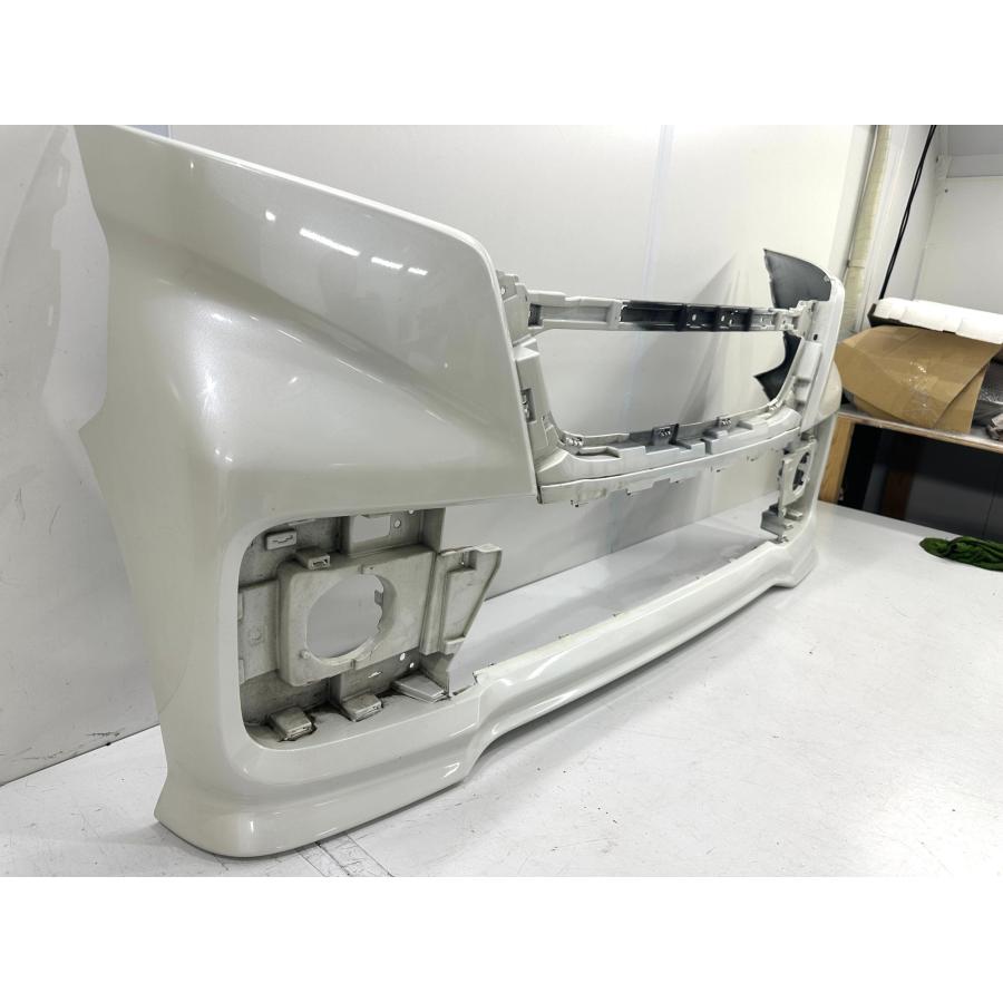 軽キズ】スペーシアカスタム MK53S 純正フロントバンパー パールD1H