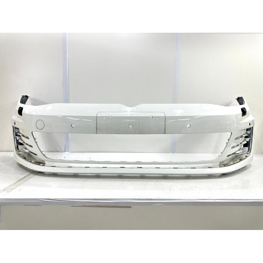 VWフォルクスワーゲン ゴルフ7 5G 純正フロントバンパー 白ソリッド