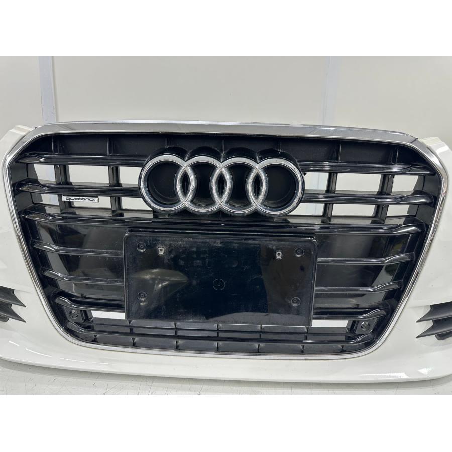 アウディA6純正フロントバンパー アウディ A6 4G 純正フロントバンパー 白ソリッド 4G0807437 （B42-32