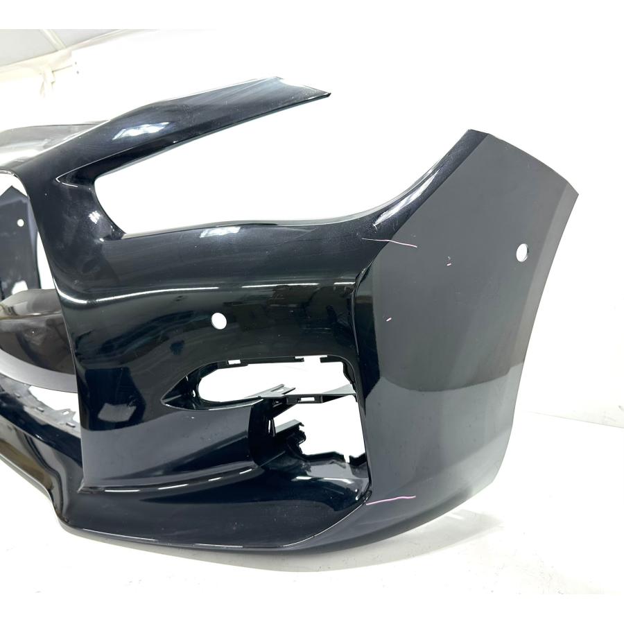 日産 スカイライン V37 後期 純正 フロントバンパー 62022 6HL0H 黒