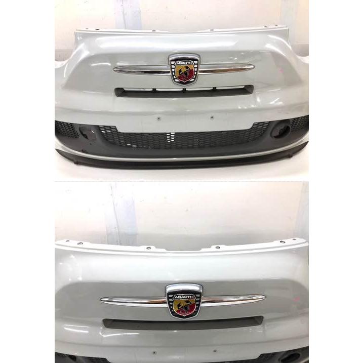 アバルト 500 純正 フロントバンパー 735465484 200176 グレー系（B80