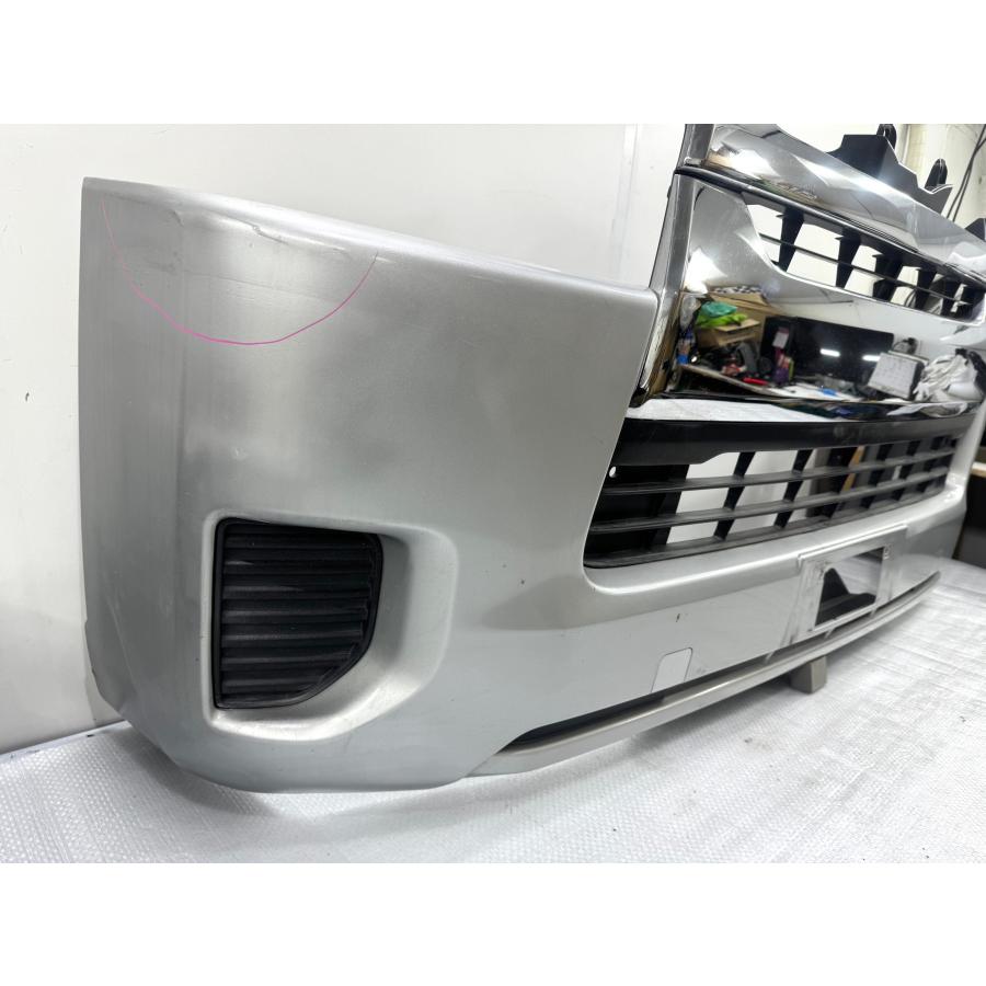 200系 ハイエース 4型 後期 標準 純正フロントバンパー シルバー 52119