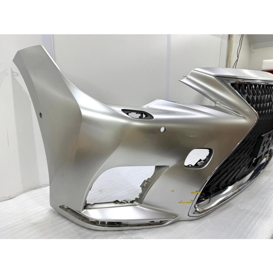 レクサス　VXFA50 フロントバンパー　美品 レクサスLS500 GVF50/VXFA50 後期 純正フロントバンパー 銀影ラスター