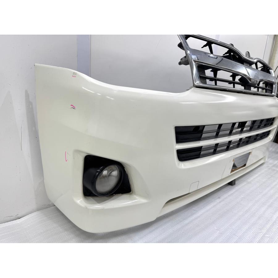 200系 ハイエース 3型 標準 純正フロントバンパー 白ソリッド058 52119