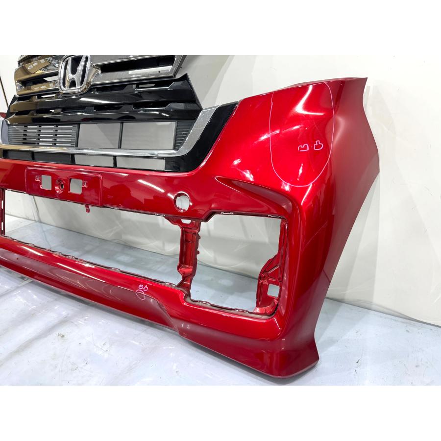 N-BOXカスカム JF3/JF4 後期 純正フロントバンパー 赤 R565M 71101-TTA
