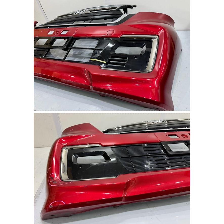 N-BOXカスタム JF3/JF4 後期 純正フロントバンパー 赤R565 71101-TTA