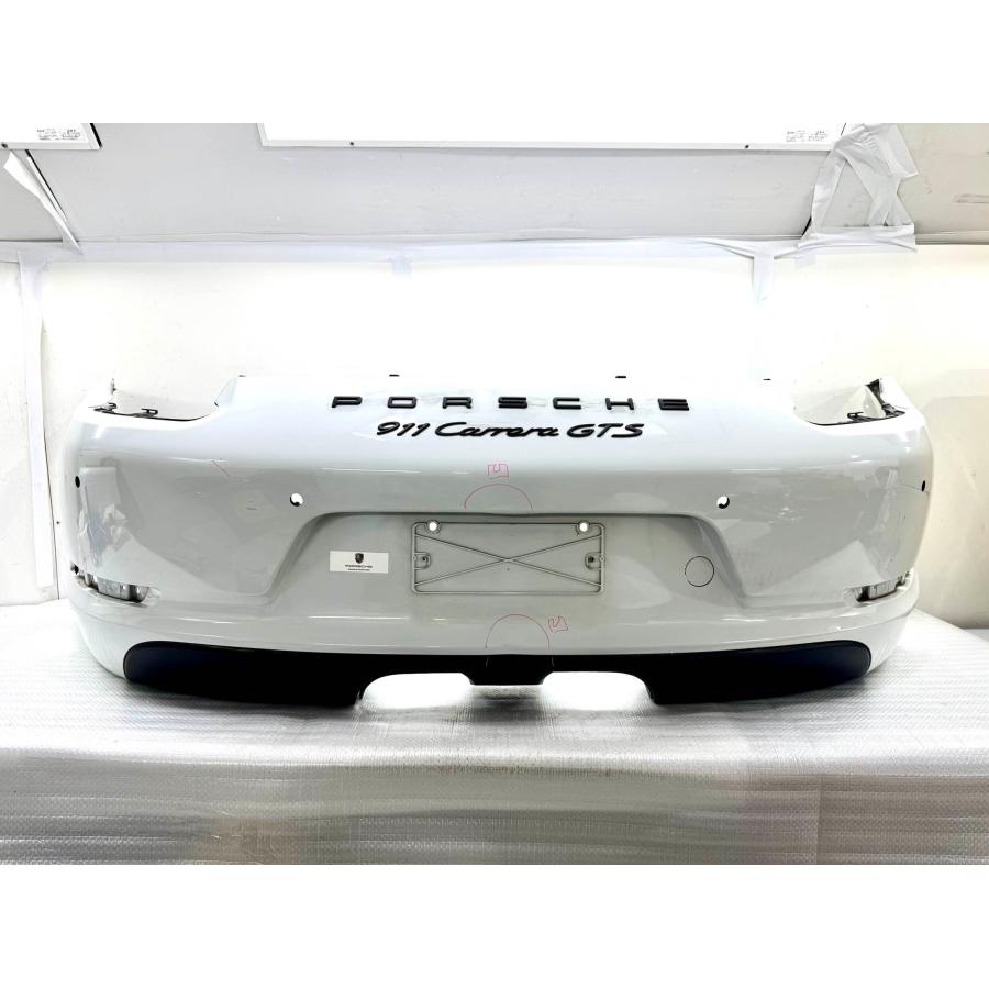 ポルシェ 911 カレラ GTS 991 純正 リアバンパー 991.505.411.10 白