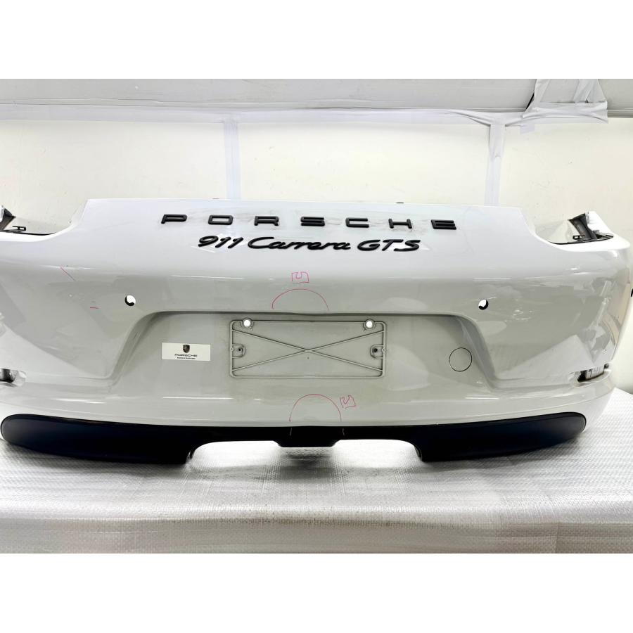 ポルシェ 911 カレラ GTS 991 純正 リアバンパー 991.505.411.10 白