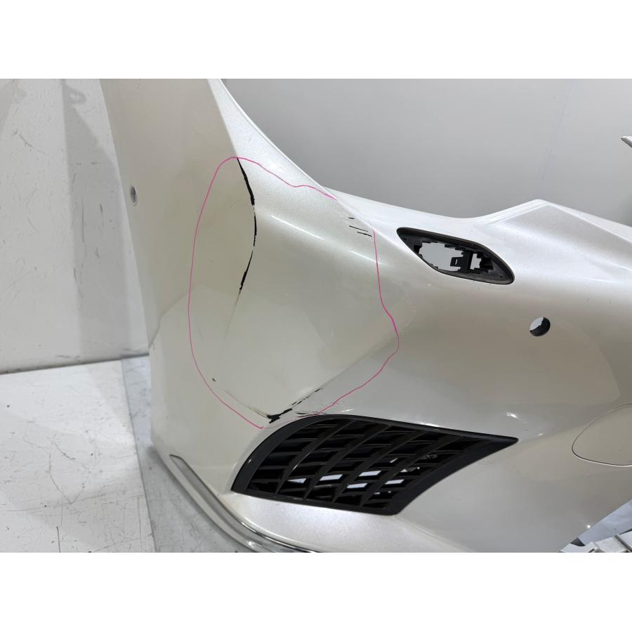 レクサスLS500 VXFA50/GVF50 後期 純正フロントバンパー パール085