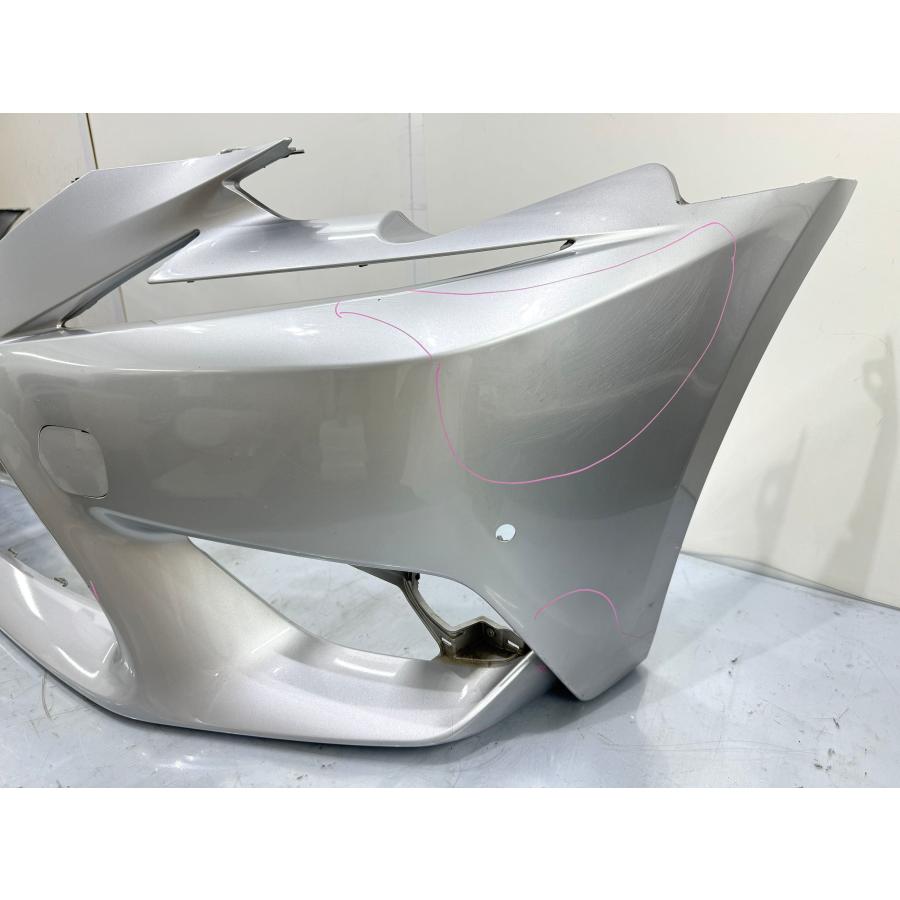 レクサスIS GSE30/AVE30 前期 純正フロントバンパー シルバー1J4 52119