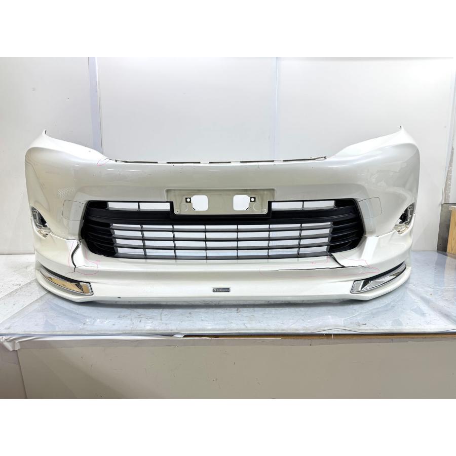 ZSU60W/ZSU65Wハリアーモデリスタ　フロントスポイラー白系　LED付き モデリスタ】ハリアー60 ZSU60W/AVU65W 純正フロントバンパー