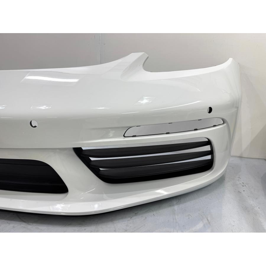 良品】ポルシェ718 ボクスターケイマン982 純正フロントバンパー 白