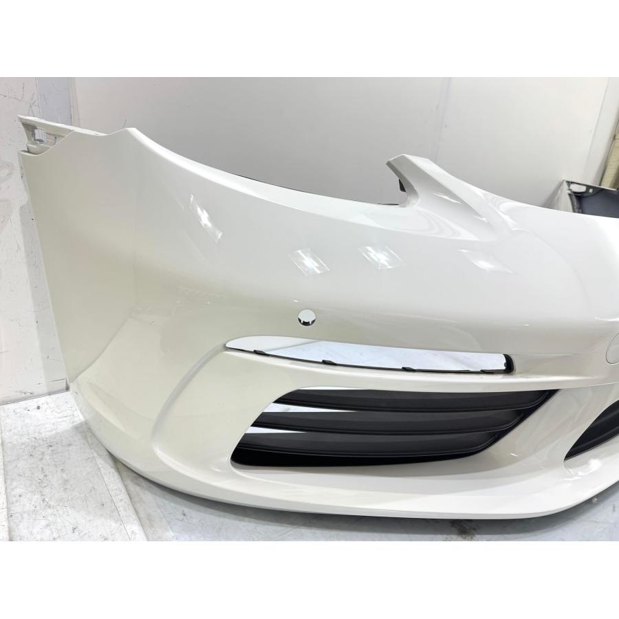 良品】ポルシェ718 ボクスターケイマン982 純正フロントバンパー 白