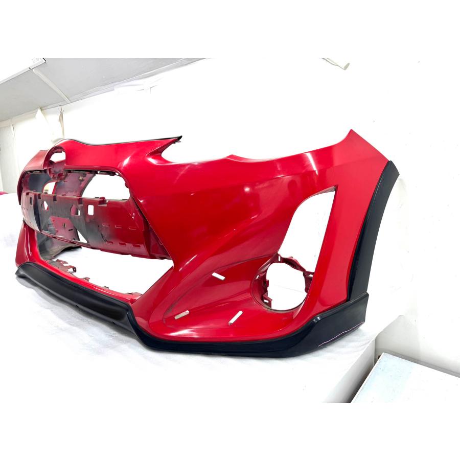 トヨタ アクア NHP10 中期 純正 フロントバンパー 52119-52A10 赤 （C8