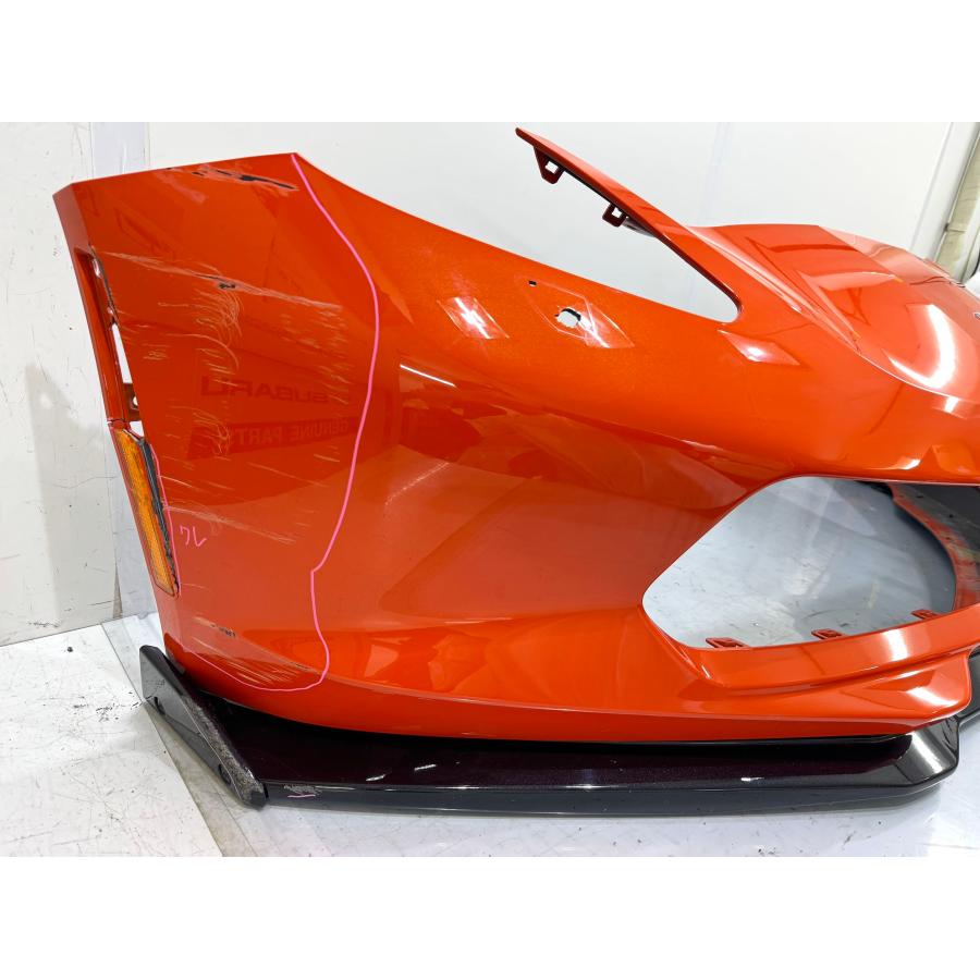 シボレーコルベット C7 純正フロントバンパー・スポイラー付 オレンジ