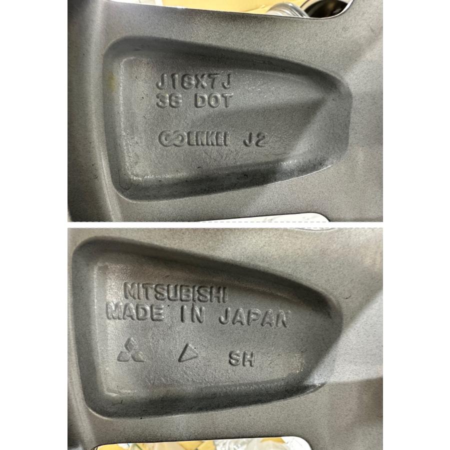デリカD5純正ホイール4本　新車外し 新車外し】デリカ D5 純正18インチアルミホイール 4本 J18X7J （G32-92
