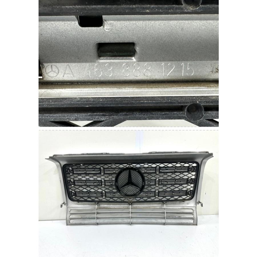 ベンツ W463 Gクラス ゲレンデ 純正フロントグリル シルバー