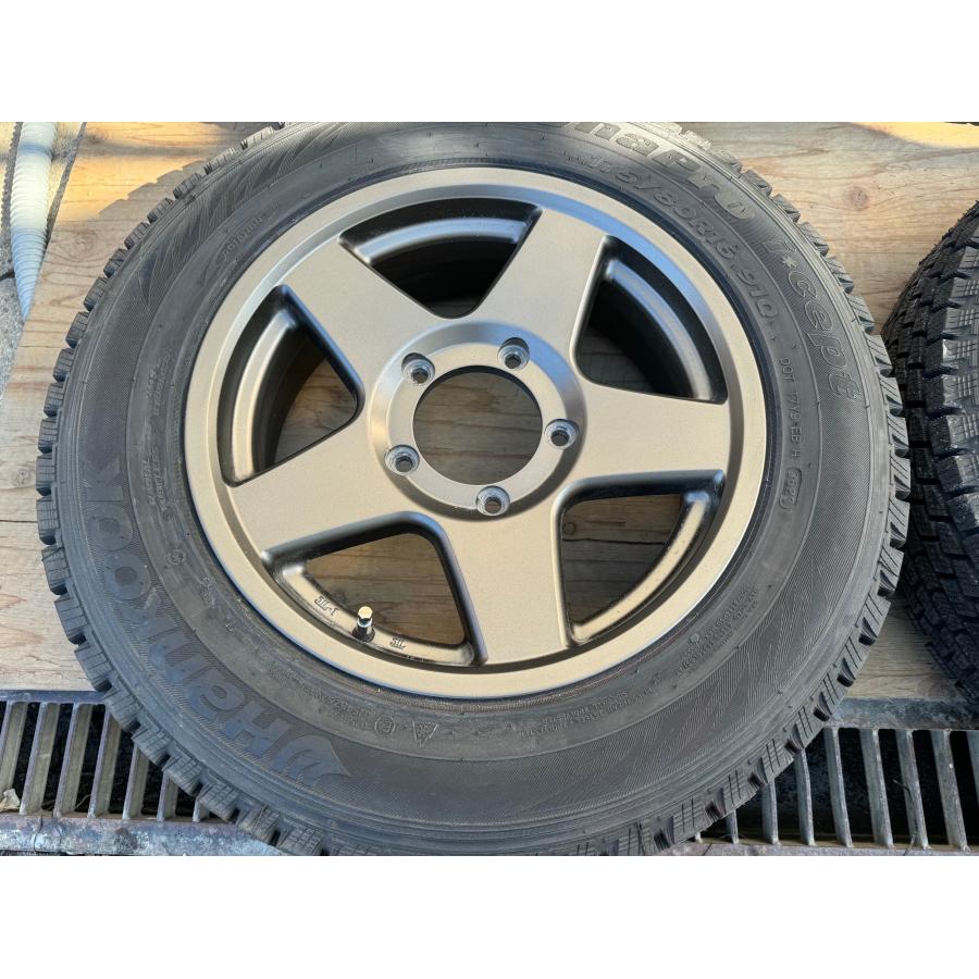 良品・社外】ジムニー 175/80R16 16X5.5JJ ET20 純正アルミホイール 