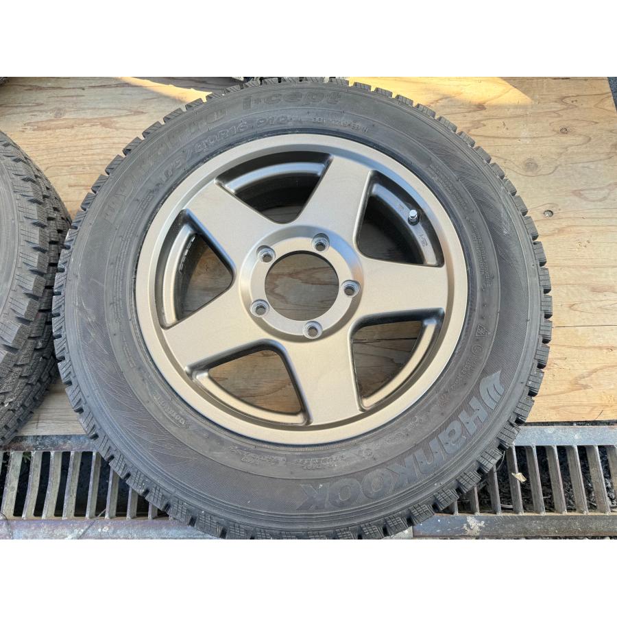 良品・社外】ジムニー 175/80R16 16X5.5JJ ET20 純正アルミホイール