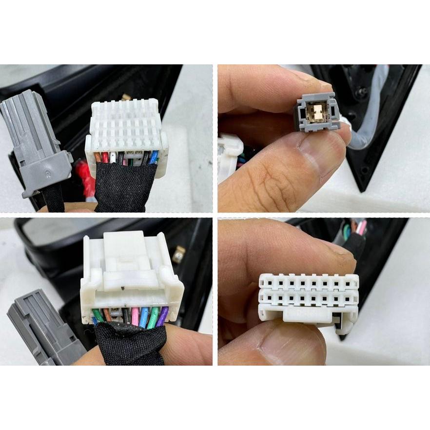 良品】ノア/ヴォクシー ZWR90/MZRA90 純正ドアミラー 左 配線13本 黒