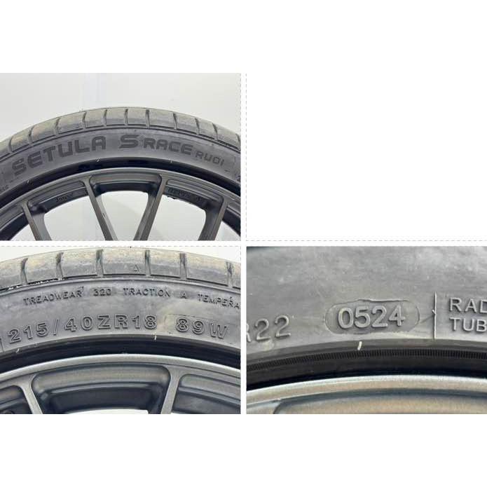 ENKEI PFM1 18×8J インセット50 PCD100 5穴 215/40ZR18 89W 24年5週 8