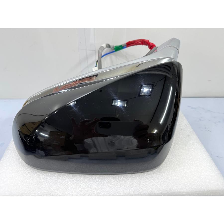 レクサスNX AGZ10/AYZ10 純正ドアミラー 左 配線14+4本 黒メタリック 