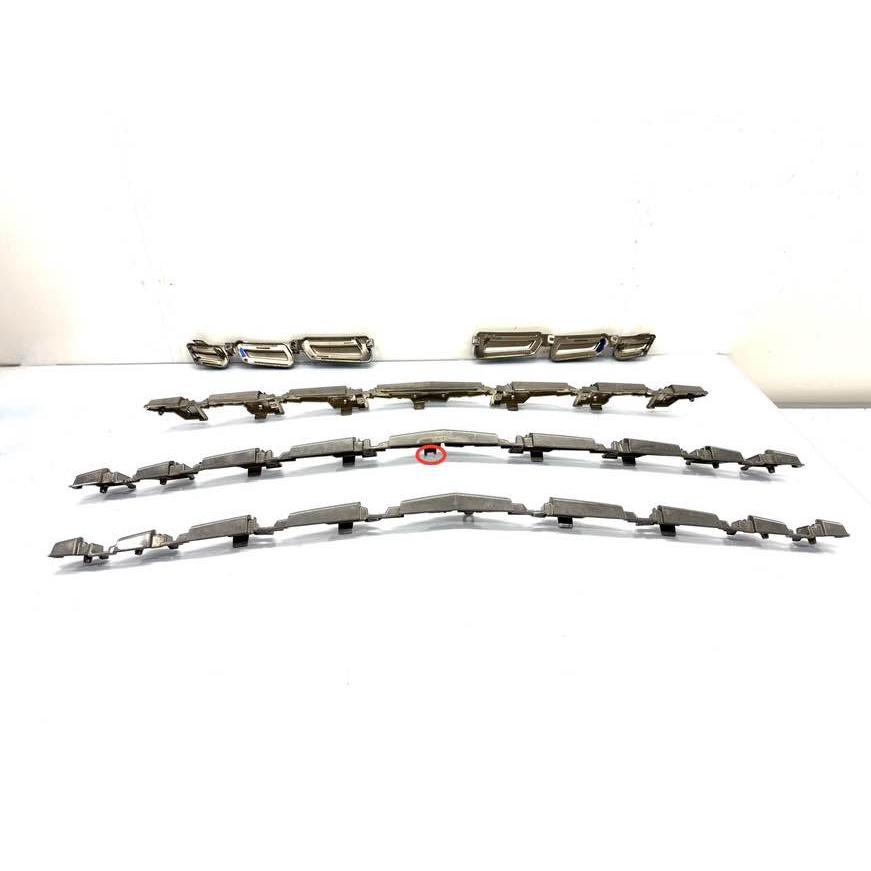 30アルファード後期　タイプゴールド スモークメッキ　フロントメッキパーツセット モデリスタ アルファード 30 エアロボディ TYPE GOLD 後期 フロント