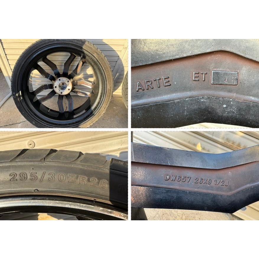 LEXANI製】26インチ アルミホイール4本 26X9.5J PCD139.7 295/30ZR26 
