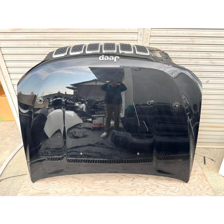 ジープ/チェロキー KL20L 純正ボンネット 黒メタリック （P33-56