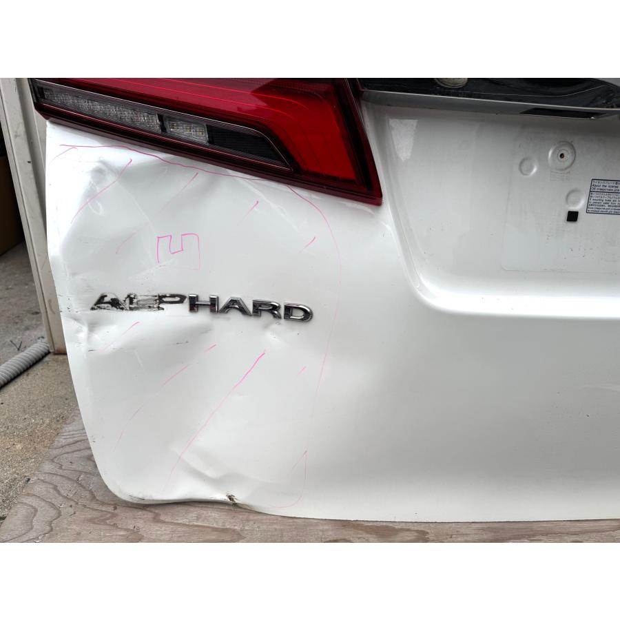 アルファード30 後期 AGH30/GGH30 純正バックドアパネル パール070