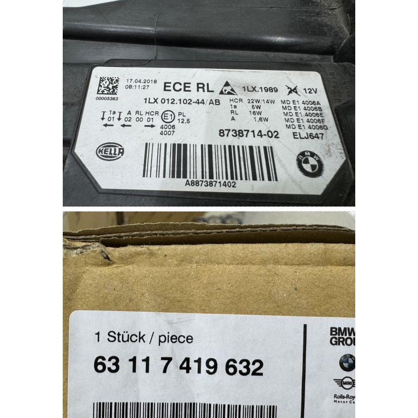 BMW 3シリーズ F30/F31 後期 純正LEDヘッドライト 右 8738714-02