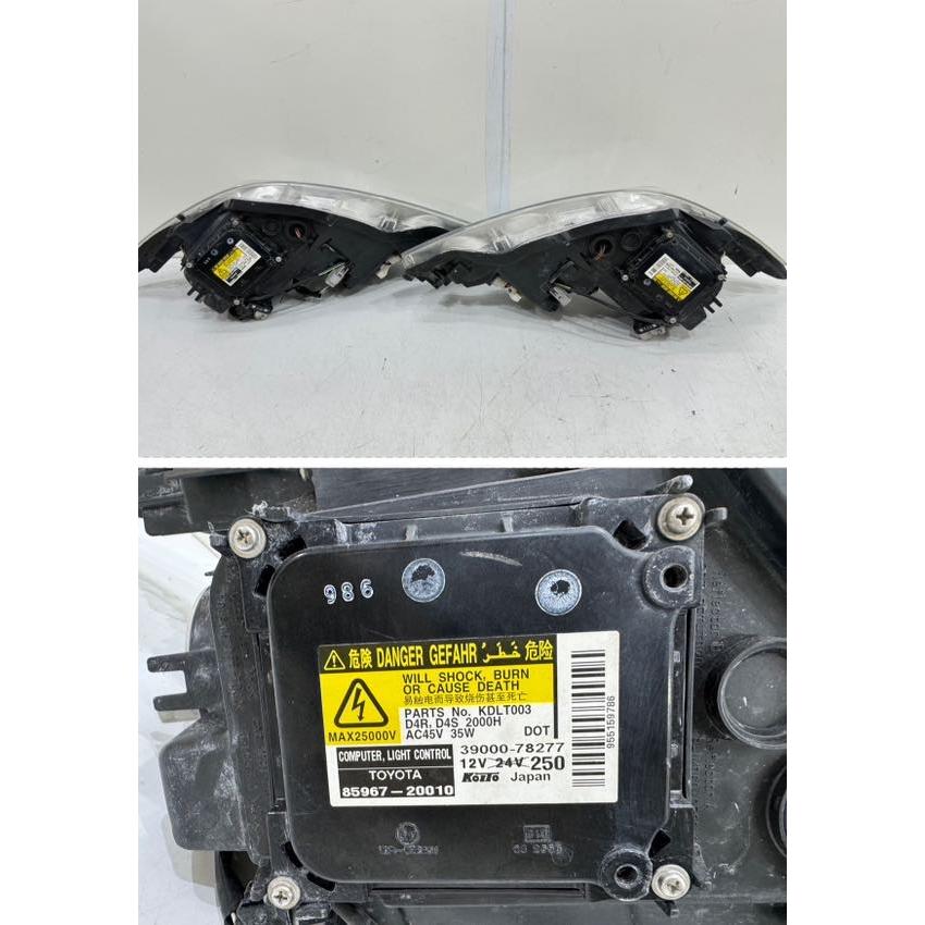 トヨタ純正ACR50Wエスティマ中期 純正HID ヘッドライト左右 28-217 良品・バラスト付】エスティマ ACR50 中期/後期 純正HIDヘッドライト