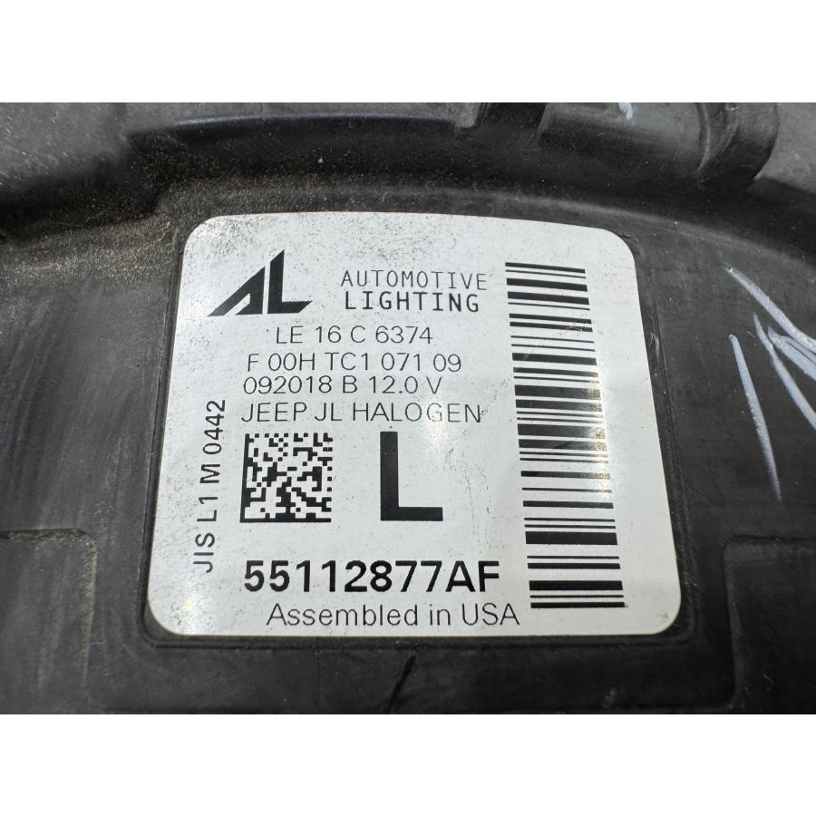 良品】Jeep/ジープラングラー JL 純正ヘッドライト 左 55112877 （Z42