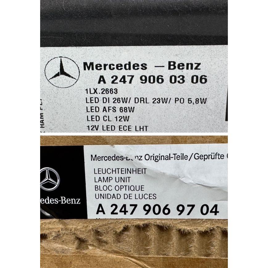 ベンツ W247/X247 GLB 純正LEDヘッドライト 左 A2479060306