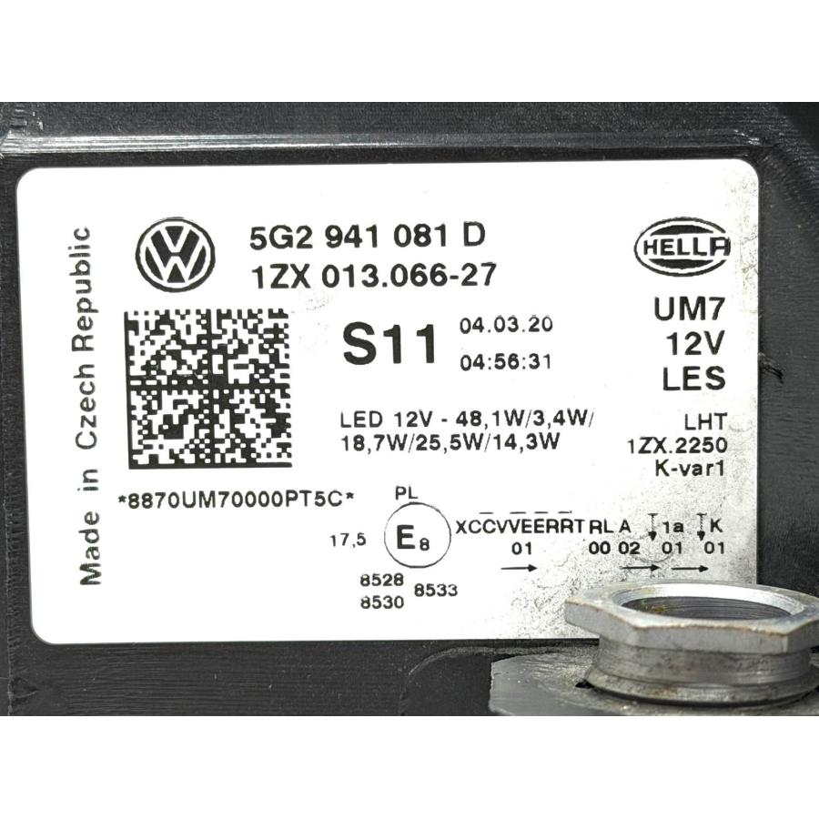 ☆良品☆ フォルクスワーゲン VW ゴルフ7 5G 純正 左 LED ヘッドライト