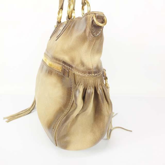 MIUMIU ミュウミュウ ハンドバッグ レディース スエード ブラウン