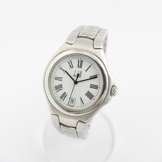 ダンヒルロンディニームメンズ腕時計クォーツ ダンヒル ロンディニウム クォーツ メンズ 腕時計 白文字盤 純正SS