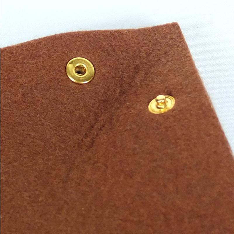 エルメス HERMES ヴィド ポッシュ トレー 小物入れ フェルト ブラウン